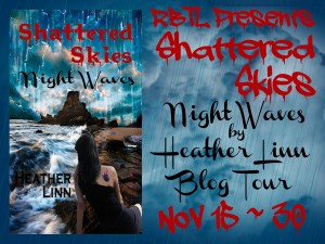 Shattered Skies Night Waves Blog Tour Banner