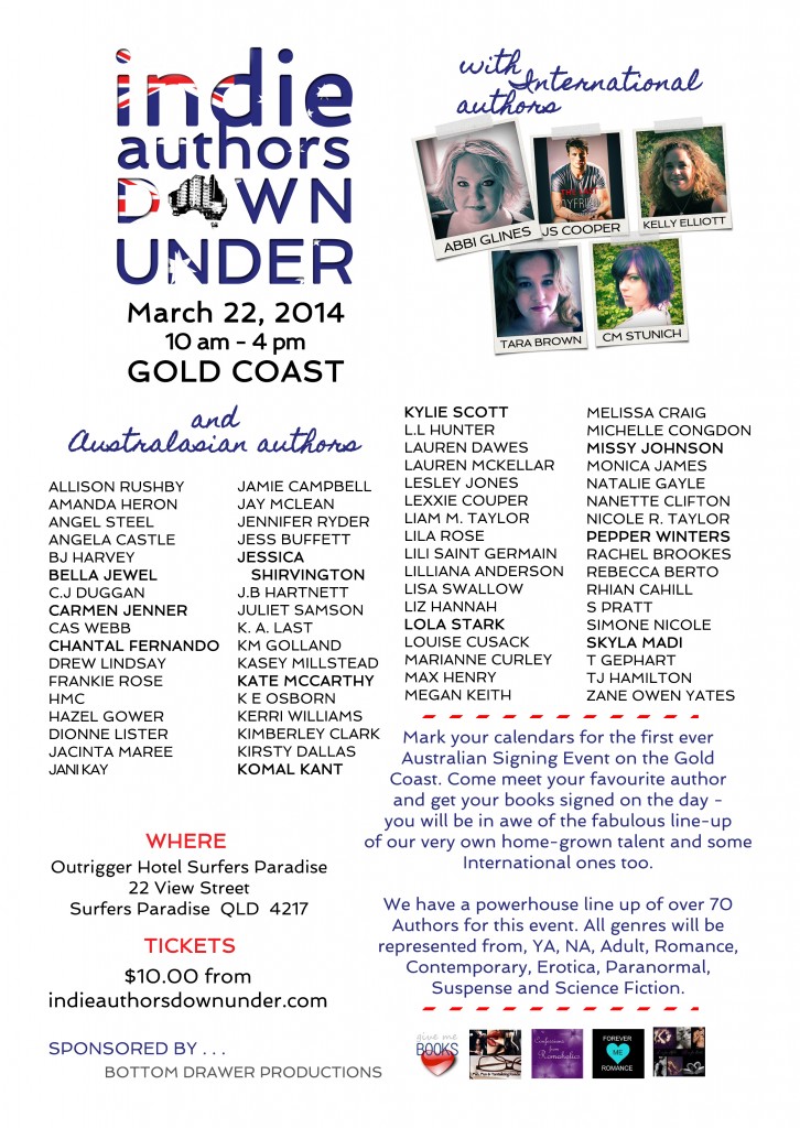 Indie Authors Down Under leaflet